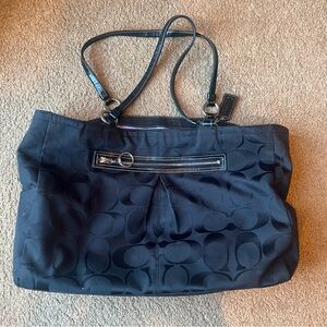 Coach gabby xl signature tote bag
